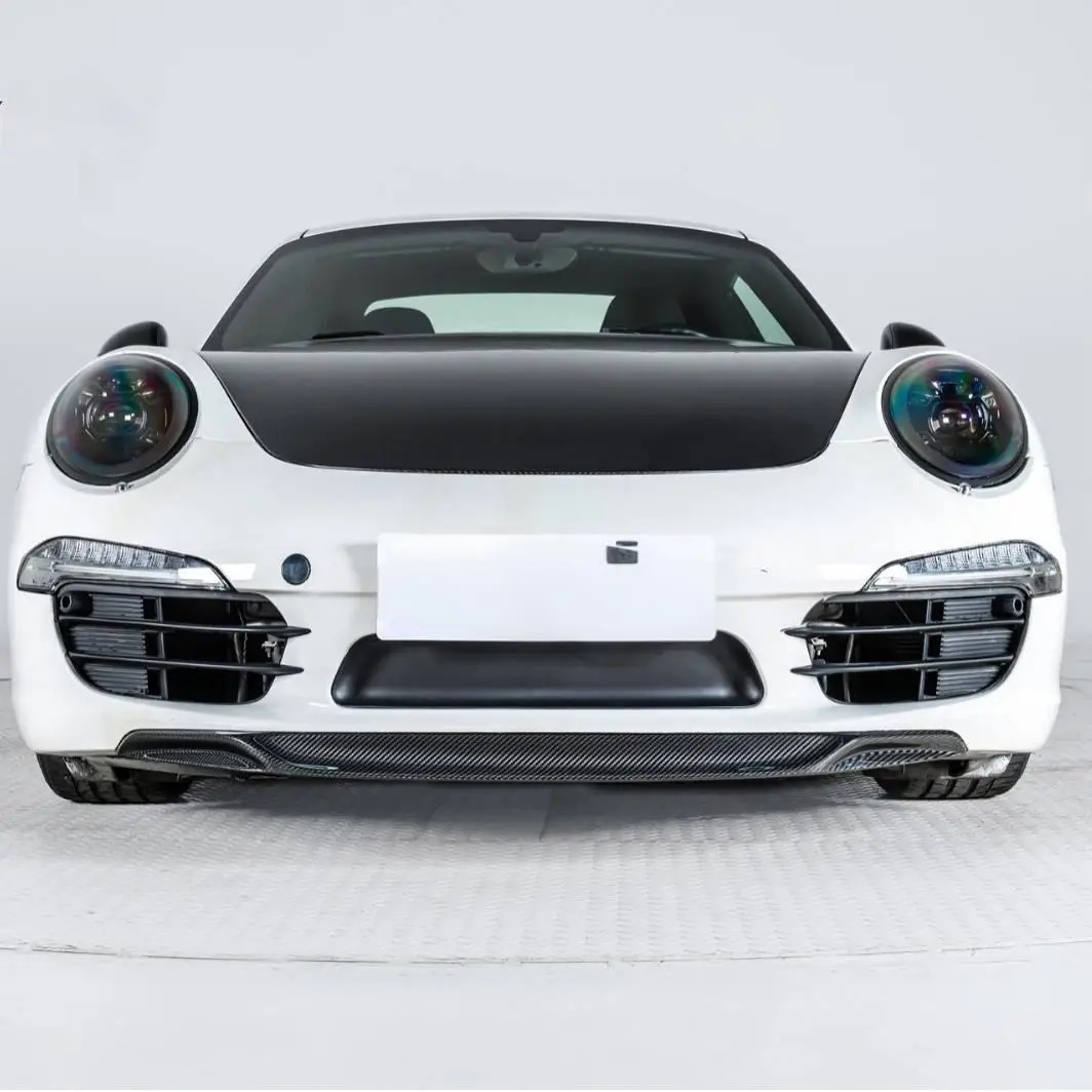 New Body Kits for 911 12-16 991.1 Upgrade Wet Carbon Fiber Front Lip Splitter Spoiler GT3
